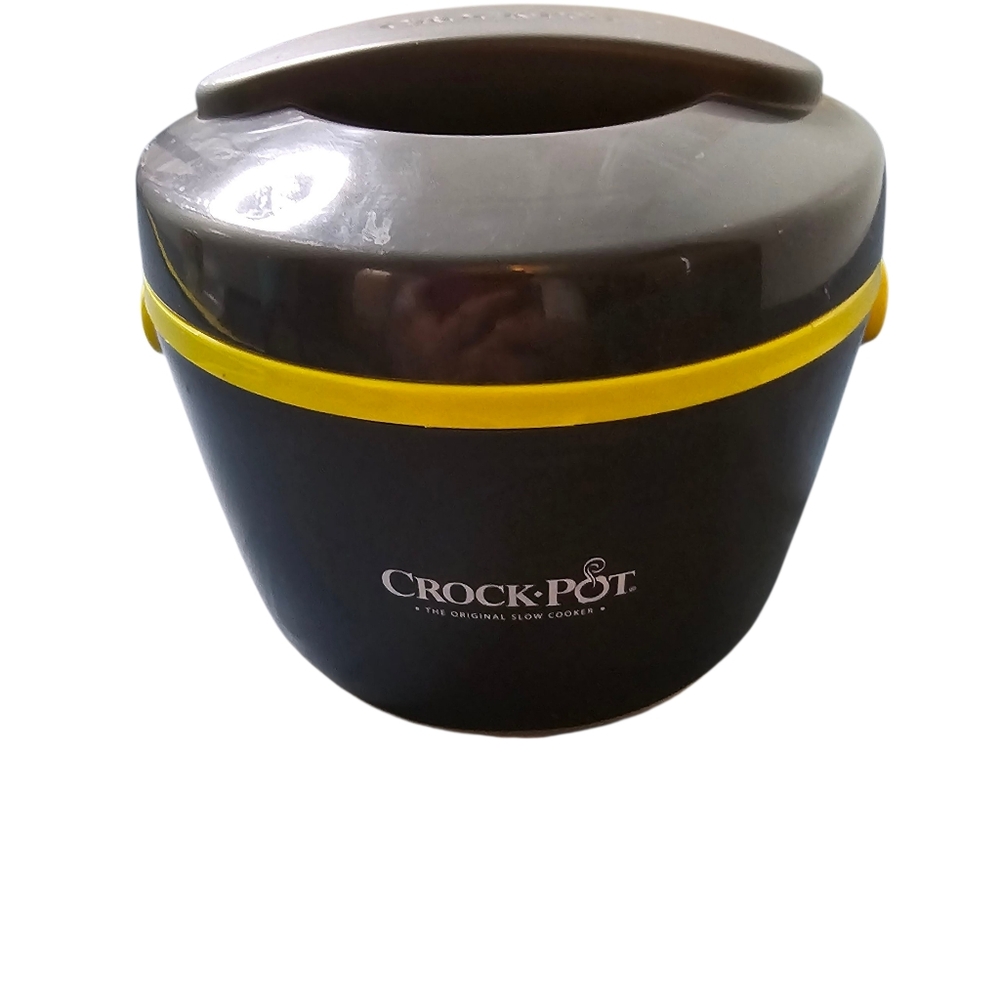 20 Oz Mini Crock-Pot Black and Yellow Slow Cooker